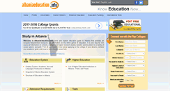 Desktop Screenshot of albaniaeducation.info
