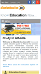 Mobile Screenshot of albaniaeducation.info